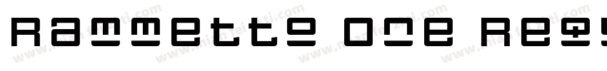 Rammetto One Reqular字体转换